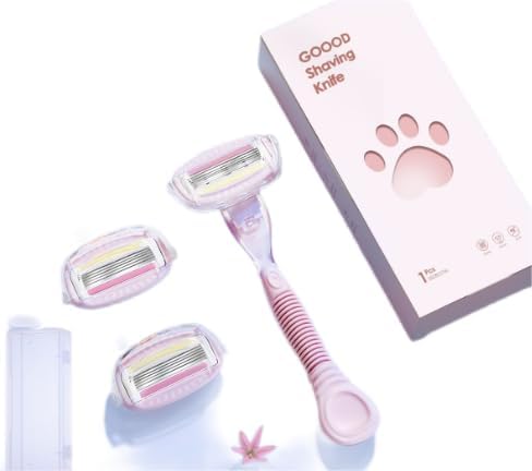 ICELADY Women's Razor,Painless Hair Removal And Reusable 's Razor,90° Angle Fits the skin, 50% larger blade head is safe and does not hurt the skin,long handle model