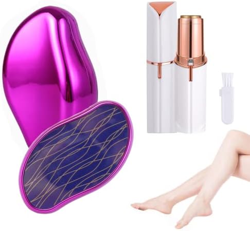 DUTACK Bleame Crystal Hair Eraser ,Electric Hair Removal Device ,Reusable Portable Facial Hair Trimmer for Women, Flawless Hair Removal Set for Painless Body Hair Removal