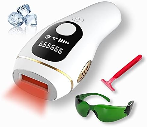 Laser Hair Removal for Women and Men Permanent, 3-In-1 IPL Hair Removal Device with Ice-Cooling at Home, Hair Remover Upgraded 999,999 Flashs for Facial Legs Arms Armpits Body Painless Use