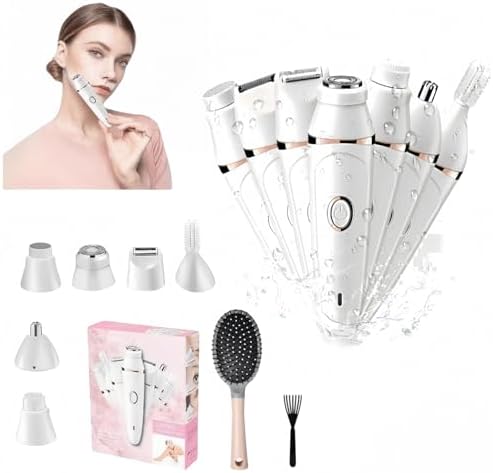 Pluxy Epil Pro 3.0 Women Face Epilator,Electric Razor - Pluxy Hair Removal for Face,7-in-1 Painless Body Shaver ,Suitable for Face, Body, Legs, Bikini, Underarms, Arms (Shaver+air Cushion Comb)