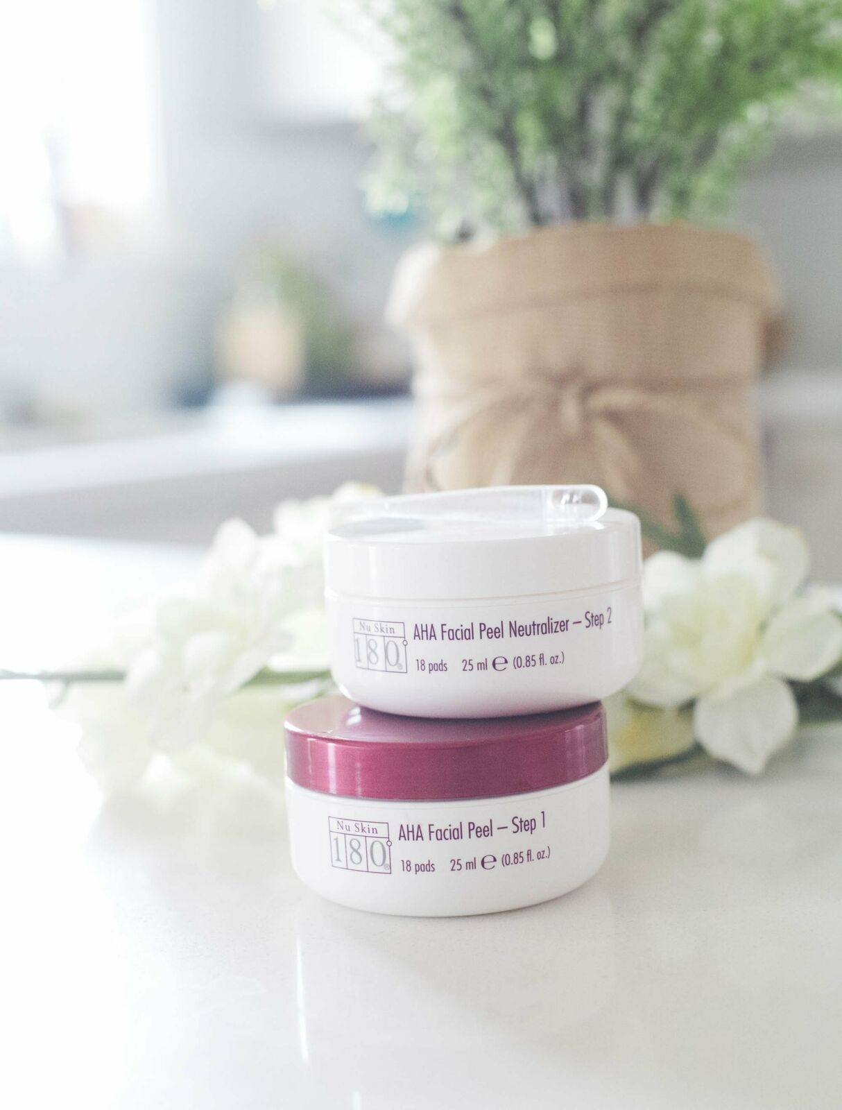 Nu Skin 180 AHA Facial Peel and Neutralizer Anti-Aging 2-Step Kit 1 fl oz NEW