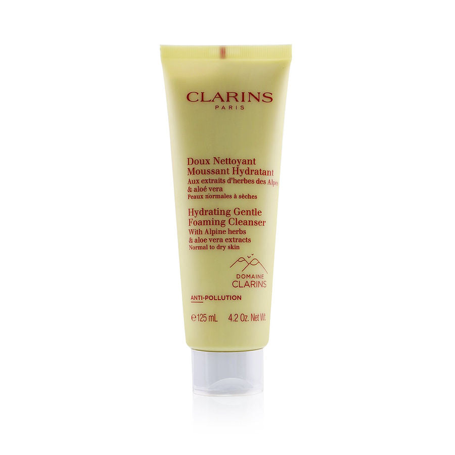 Clarins hydrating gentle foaming cleanser with alpine herbs & aloe vera extracts  normal to dry skin  125ml/4.2oz