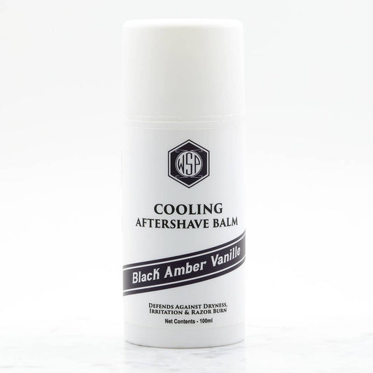 Black Amber Vanille Cooling Aftershave Balm - by Wet Shaving products