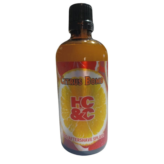 Citrus Bomb Aftershave Splash / EDT Cologne (100ml) - by Hendrix Classics & Co